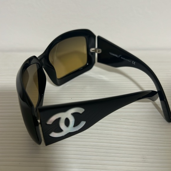 Chanel Sunglasses, Authentic, black frames with logos on and authentic case. - Picture 14 of 16